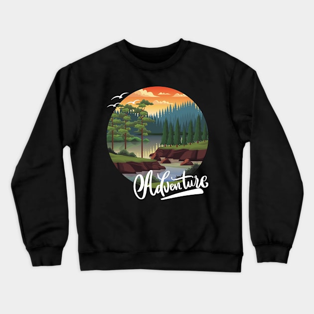 Travel is my therapy Ready for new adventure Wanderlust Explore the world vacation Crewneck Sweatshirt by BoogieCreates